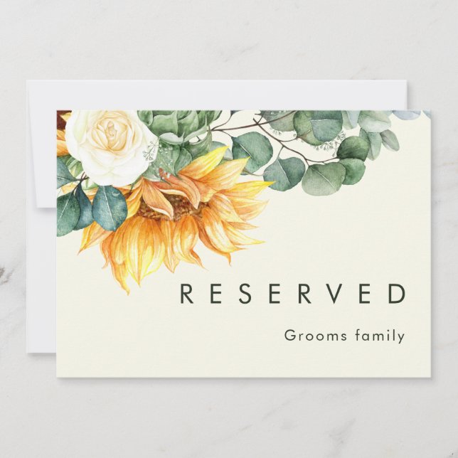 Reserverad Gult för fet Land Solrosljust (Framsida)