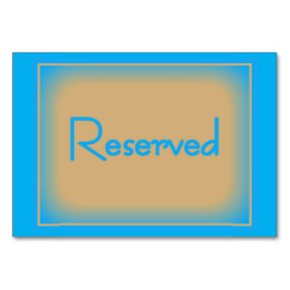 Reserverade OceanBlue/CafeauLaitHorizontal-tabbar Bordsnummer