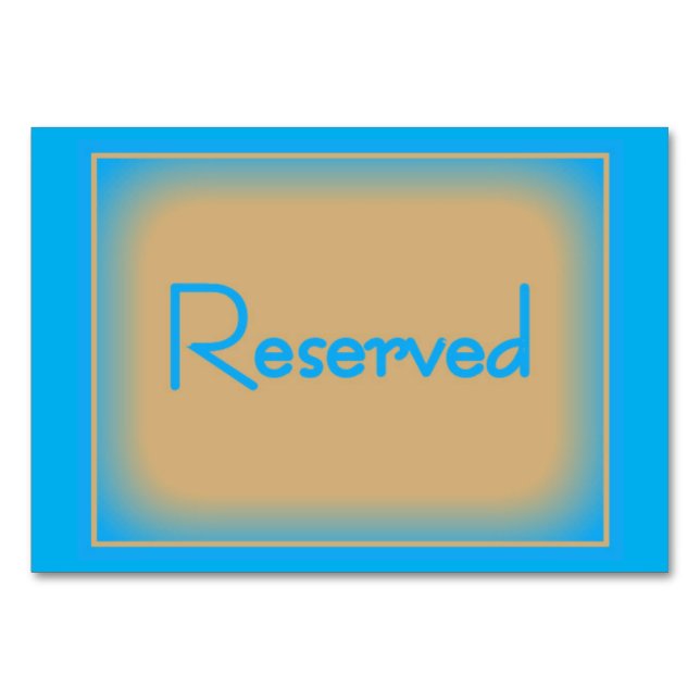 Reserverade OceanBlue/CafeauLaitHorizontal-tabbar Bordsnummer (Framsidan)