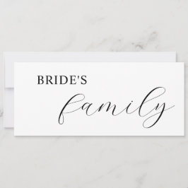 Reserverade platskort för elegant inbjudningar