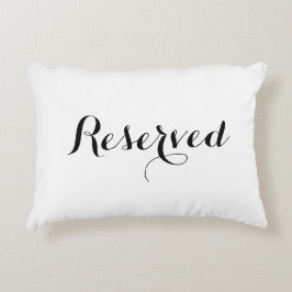 Reserverade sittkuddar prydnadskudde