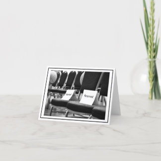 Reserverade sittplatser tack kort
