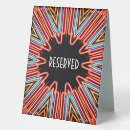 Reserverat 6 x 8 bord tält-tecken