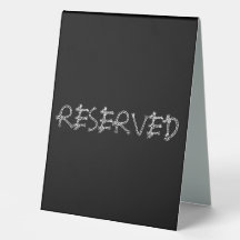 Reserverat 6 x 8 Bord Tält-tecken