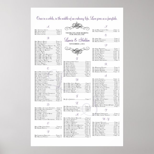 ***RESERVERAT FÖR Leonie+Sheldon*** Poster (Framsidan)