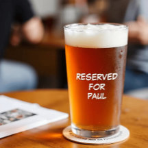 RESERVERAT FÖR NAMN | Personlig 16oz Libbey-punkt