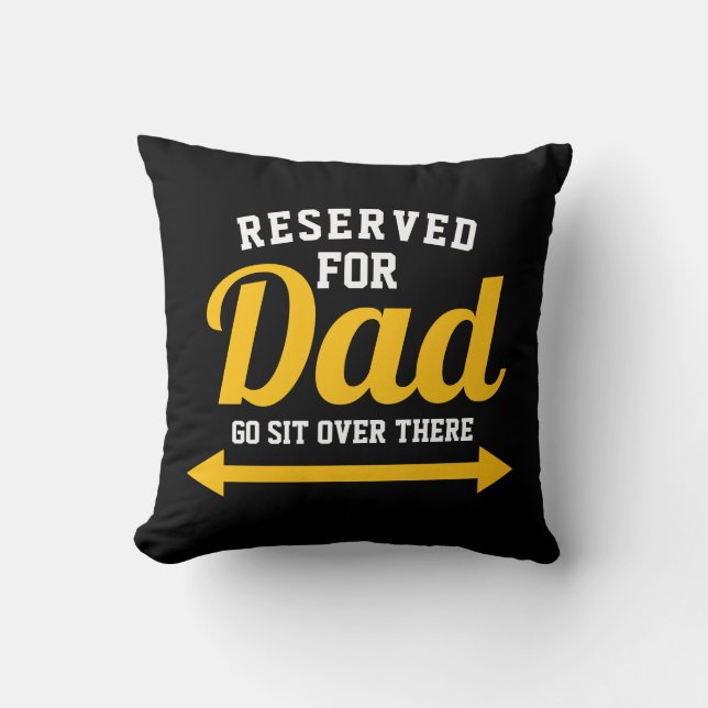 Reserverat för Pappa Funny Far Kudde (Framsida)