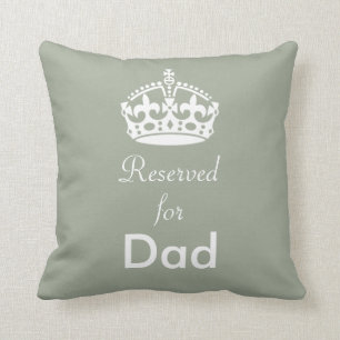 Reserverat för (valfri Namn) Krona Cushion Kudde