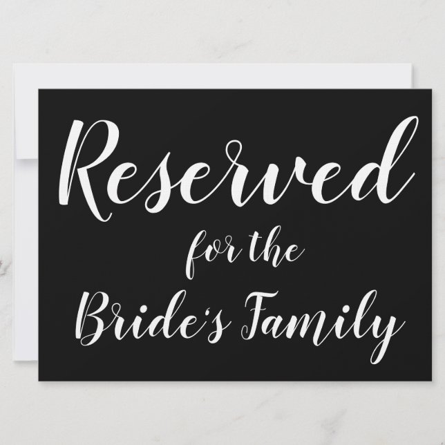 Reserverat tecken - Brides Family (Framsida)