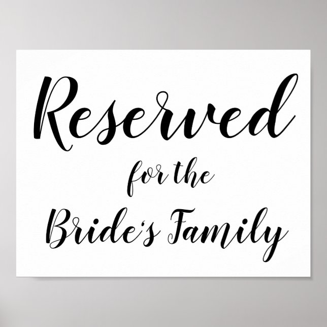 Reserverat tecken - Brides Family Poster (Framsidan)
