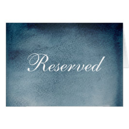 Reserverat tecken för bröllop. Blå, modern vattenf OBS Kort