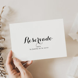 Reserverat tecken för spanska Bröllop