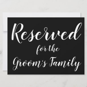 Reserverat tecken - Grooms familj