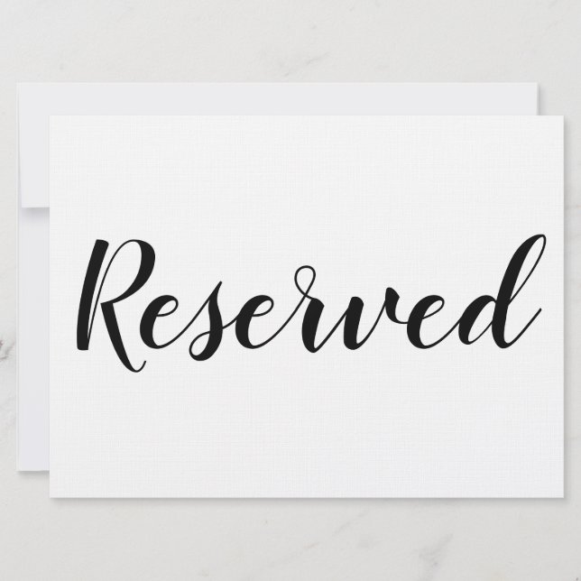Reserverat tecken - Reserverat (Framsida)