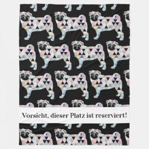Reserviert für Herr Mops Fleecefilt