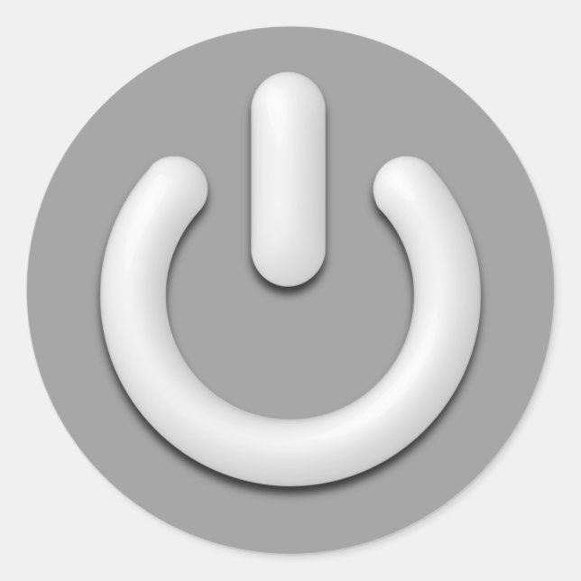 Reservklistermärke Runt Klistermärke (Framsida)