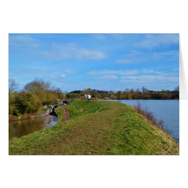 Reservoar och kanal hälsningskort (Framsidan Horizontal)