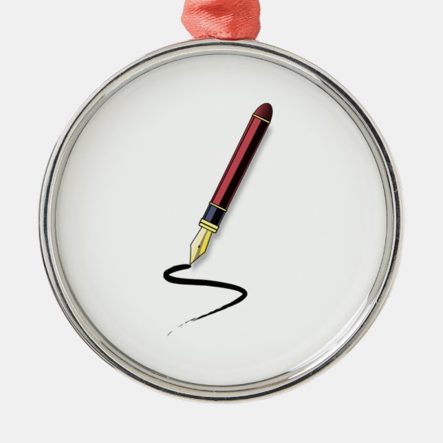 Reservoarpenna Julgransprydnad Metall (Framsidan)