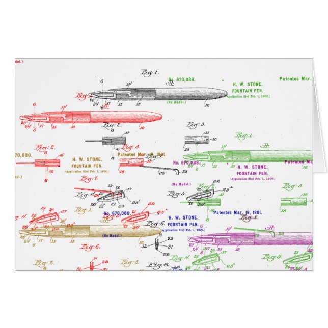 Reservoarpennapatent Hälsningskort (Framsidan Horizontal)