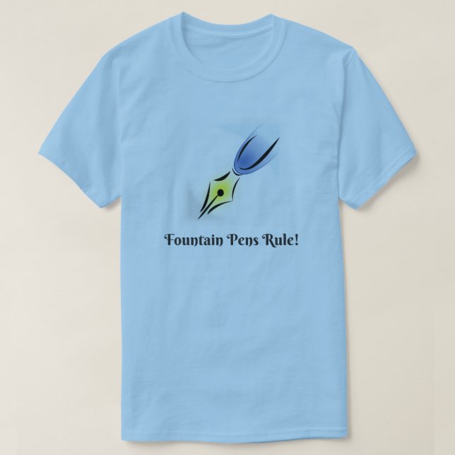 Reservoarpennar och Nibs härskar Tee (Design framsida)