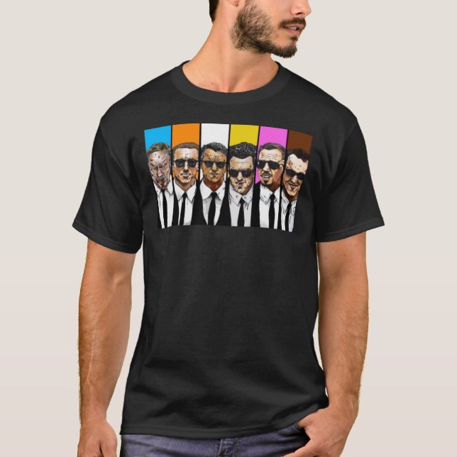 Reservoir Hundar - Gangsters Illustrated Classic T Shirt (Framsida)