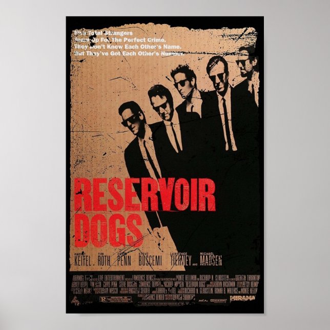 RESERVOIR HUNDAR MOVIE OLD STIL POSTER (Framsidan)