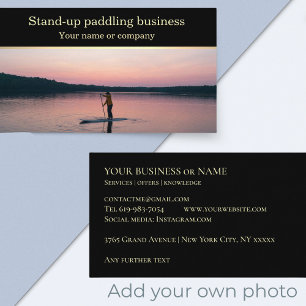Reservpaddling SUP tränare Visitkort