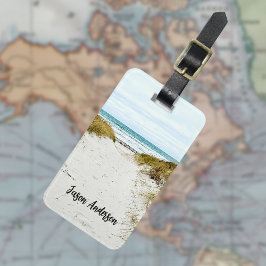 Resetagg för anpassningsbarnas fotostrand bagagebricka
