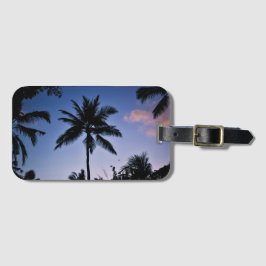 Resetagg för bestämmelsestrand bagagebricka