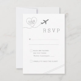 Resetema Flygplan Heart Retro Minimalist OSA Kort