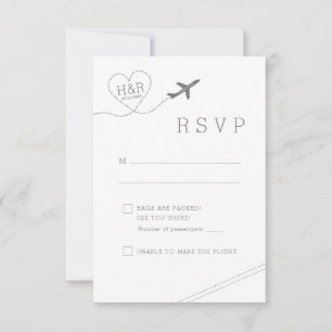 Resetema Flygplan Heart Retro Minimalist OSA Kort