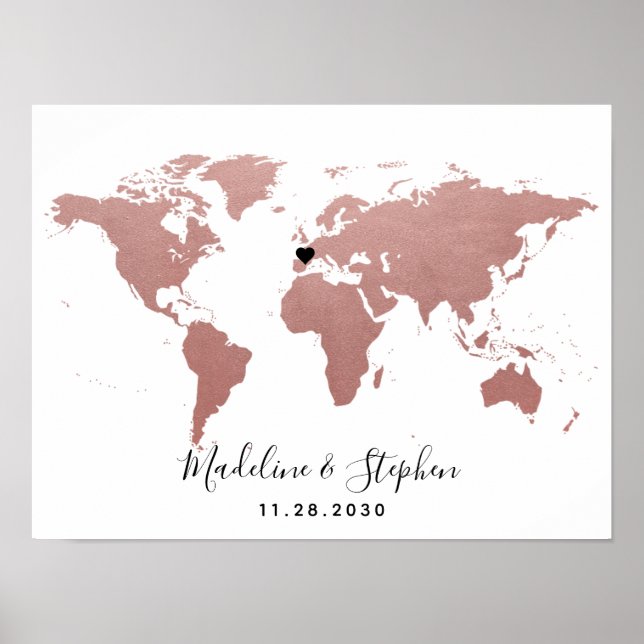 Resetemedel Guest Logga in Bröllop Mitzvah Poster (Framsidan)