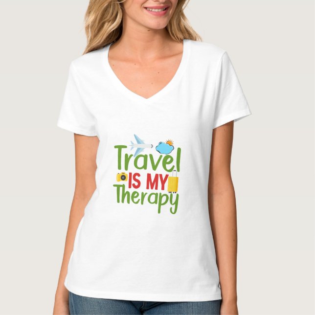 Reseterapi och inspiration, livslängd Äventyr T Shirt (Framsida)