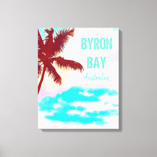 Resetryckning för Byron Bay hipster handflatan Aus Canvastryck