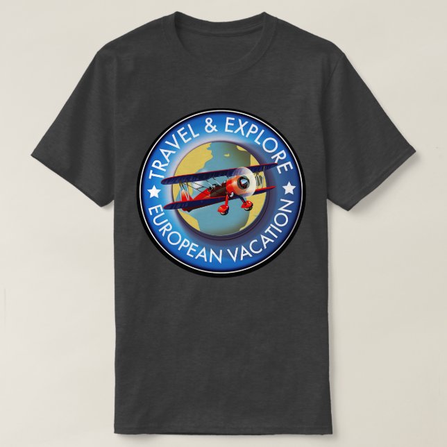 Reseutforska europeisk vaccination t shirt (Design framsida)