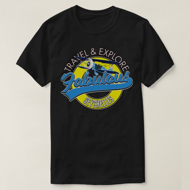 Reseutforskning på ett fantastiskt Seychellerna T Shirt (Design framsida)
