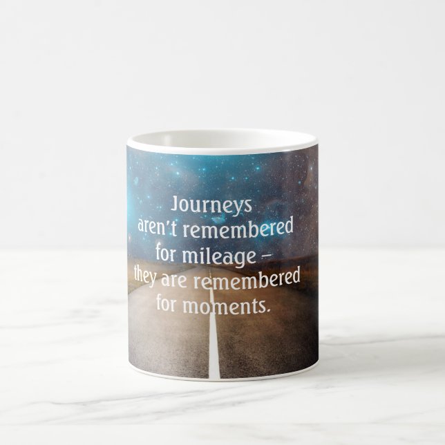 Reseväg Resa Memorials Journey Quote Kaffemugg (Center)