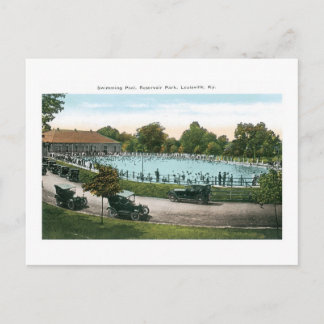 Resevoir Park, Swimming Bassäng, Louisville, Ky Vykort