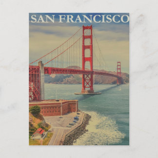 Resevykort för San Francisco Golden Grind-brygga Vykort
