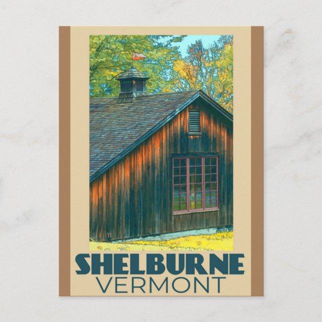 Resevykort - Shelburn Vermont Vykort (Framsida)