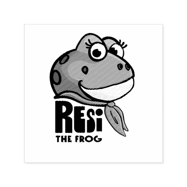 Resi the Frog  Självfärgande Stämpel (Design)