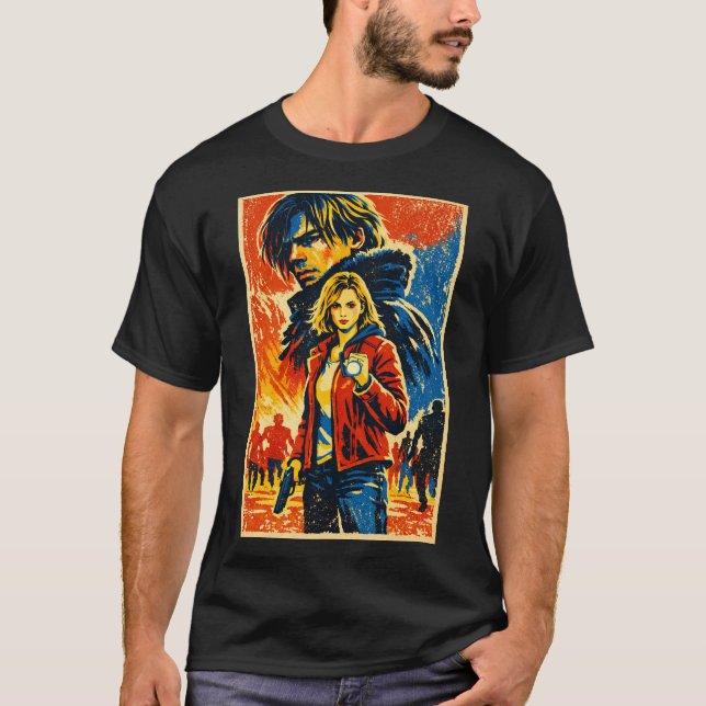 Resident Dark Evil Roligt Requiem Art 05 | Basic D T Shirt (Framsida)