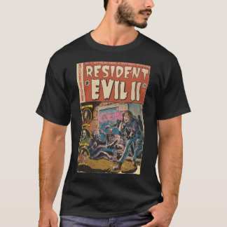 Resident Evil 2 fan art Comic book cover boy frien T Shirt
