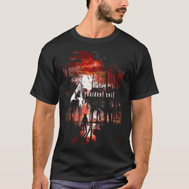 Resident Evil 4 Resident present Resident present T Shirt (Framsida)