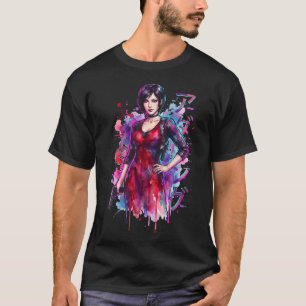 Resident Evil Ada Wong Vaporwave Retro Synthwave T Shirt