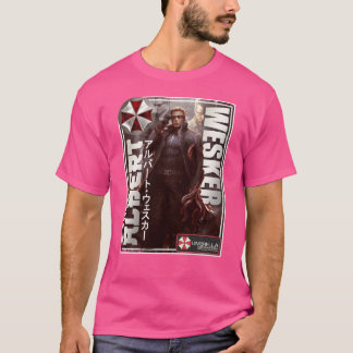 Resident Evil Albert Wesker Retro Gaming Art famil T Shirt
