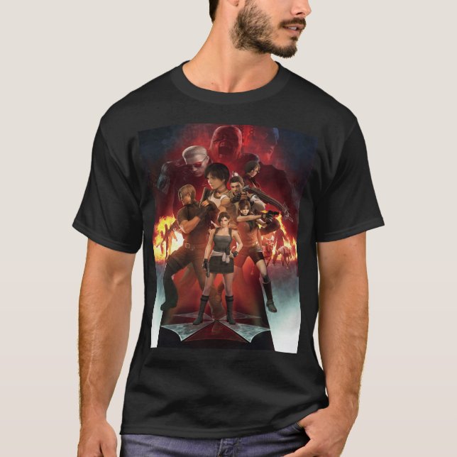 resident evil gift friends t shirt (Framsida)