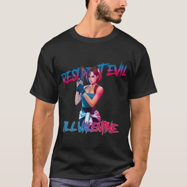Resident Evil Jill Valentine Resident gift Residen T Shirt (Framsida)