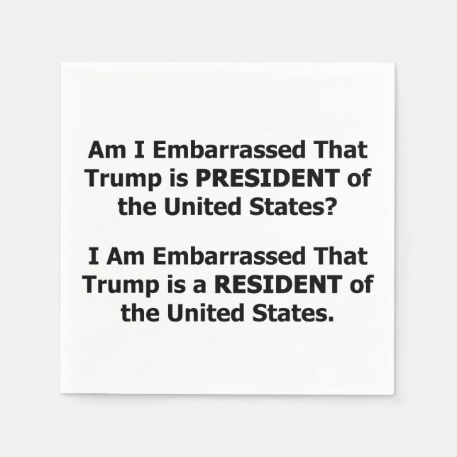 Resident Trump Pappersservett (Framsidan)