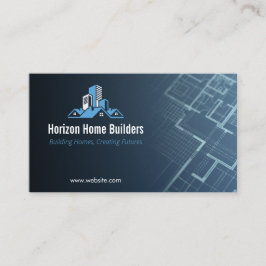 Residential Construction | Darkblue Drafter Visitkort